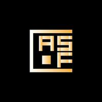 asf carta logotipo vetor projeto, asf simples e moderno logotipo. asf luxuoso alfabeto Projeto