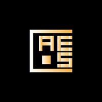 aes carta logotipo vetor projeto, aes simples e moderno logotipo. aes luxuoso alfabeto Projeto