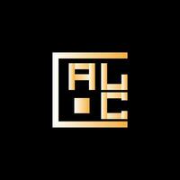 alc carta logotipo vetor projeto, alc simples e moderno logotipo. alc luxuoso alfabeto Projeto