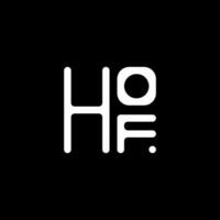 hof carta logotipo vetor projeto, hof simples e moderno logotipo. hof luxuoso alfabeto Projeto