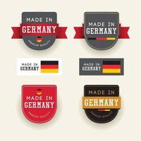 feito em modelo de vetor de etiqueta de distintivo de Alemanha.