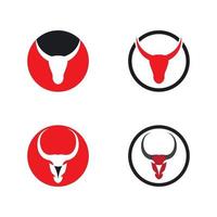 vetor do logotipo do touro