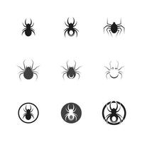 logotipo da ilustração de aranha vetor