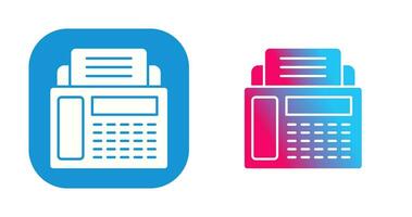 ícone de vetor de máquina de fax