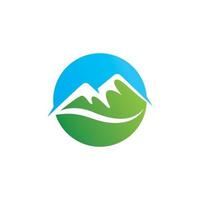 modelo de design de vetor de logotipo de montanha