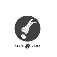 aloevera logo icon ilustração vetorial design vetor