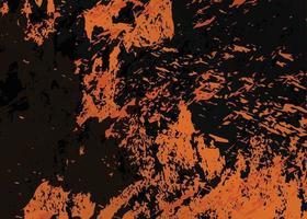 fundo laranja preto abstrato grunge vetor