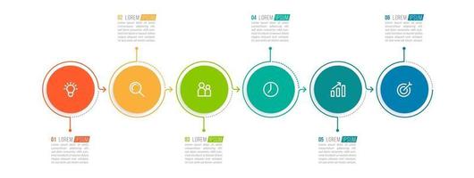 modelo de infográfico de negócios vetor