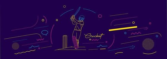 cricket banner campeonato fundo modelo pôster panfleto banner