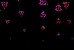 modelo de vetor roxo, rosa escuro com sinais esotéricos.