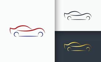 conjunto de modelos de design de logotipo de carro vetor