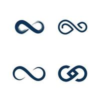 design de modelo de ícone de vetor de logotipo infinito