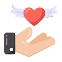 dia dos namorados amor anjo vetor