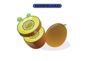 ícone ou logotipo de kiwi em alta resolução vetor