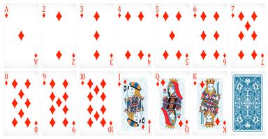 Cartões de poker vetor