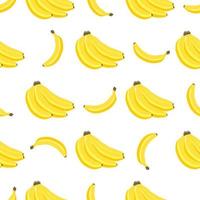 ilustração no tema banana sem costura colorida grande vetor