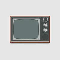 retro vintage televisão anos 90 anos 80 minimalista televisão ícone vetor