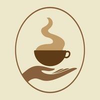 café logotipo Projeto com criativo e único conceito vetor