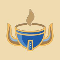 café logotipo Projeto com criativo único conceito vetor