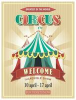 vintage circo poster. convite para circo Magia mostrar. vetor