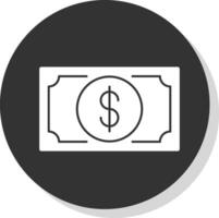 design de ícone de vetor de dólar