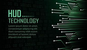 fundo de conceito de tecnologia futura de circuito cibernético de texto vetor