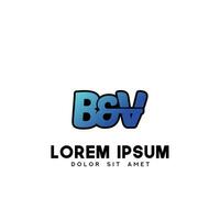 bv inicial logotipo Projeto vetor