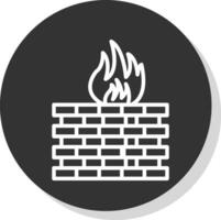 firewall configuração vetor ícone Projeto