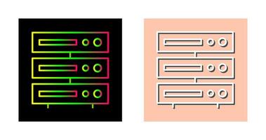 ícone de vetor de servidor exclusivo