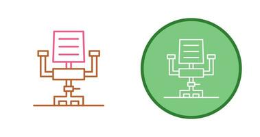 ícone de vetor de cadeira de mesa
