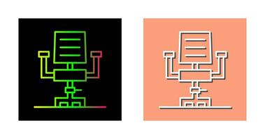 ícone de vetor de cadeira de mesa