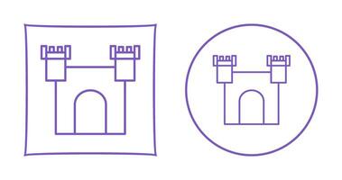 ícone de vetor de castelo exclusivo