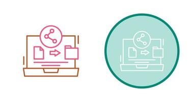 ícone de vetor de compartilhamento de arquivo