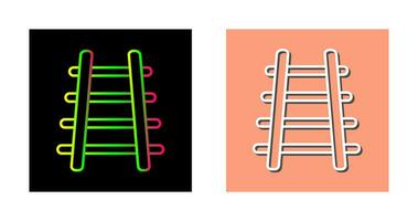 ícone de vetor de trilhos de trem