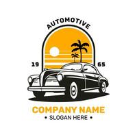 vintage carro logotipo Projeto modelo para uma companhia ou negócios. isto monograma ou símbolo Projeto é simples minimalista e elegante. logotipo ilustração ícone - vetor formato eps 10