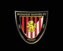 Budapeste honrado fc clube símbolo logotipo Hungria liga futebol abstrato Projeto vetor ilustração com Preto fundo