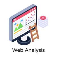 análise e design da web vetor