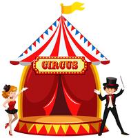 Um palco mostrando circo vetor