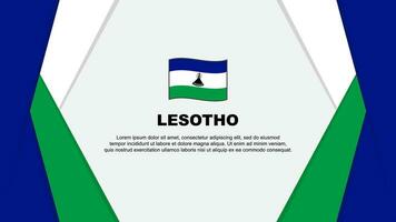 Lesoto bandeira abstrato fundo Projeto modelo. Lesoto independência dia bandeira desenho animado vetor ilustração. Lesoto fundo