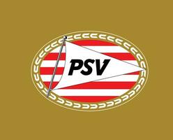 PSV Eindhoven clube logotipo símbolo Países Baixos eredivisie liga futebol abstrato Projeto vetor ilustração com Castanho fundo