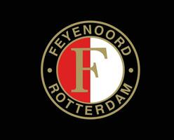 feyenoord Rotterdam clube logotipo símbolo Países Baixos eredivisie liga futebol abstrato Projeto vetor ilustração com Preto fundo