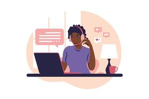 conceitos nós mesmos, consultoria, trabalho online, remoção de trabalho, call center. vetor