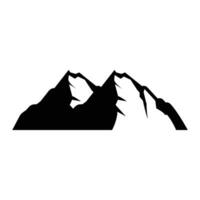 montanha logotipo simples ilustração silhueta modelo vetor Projeto