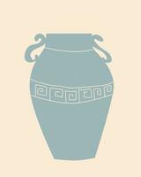 Antiguidade elemento do decoração antigo Grécia ânfora vetor