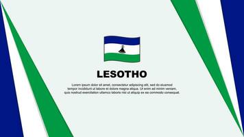 Lesoto bandeira abstrato fundo Projeto modelo. Lesoto independência dia bandeira desenho animado vetor ilustração. Lesoto bandeira