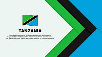 Tanzânia bandeira abstrato fundo Projeto modelo. Tanzânia independência dia bandeira desenho animado vetor ilustração. Tanzânia desenho animado