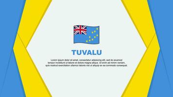 tuvalu bandeira abstrato fundo Projeto modelo. tuvalu independência dia bandeira desenho animado vetor ilustração. tuvalu fundo