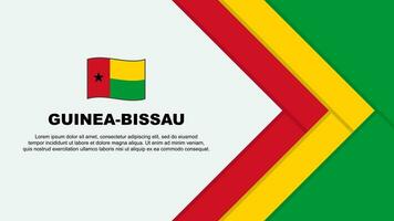 Guiné-Bissau bandeira abstrato fundo Projeto modelo. Guiné-Bissau independência dia bandeira desenho animado vetor ilustração. Guiné-Bissau desenho animado