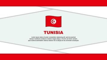 Tunísia bandeira abstrato fundo Projeto modelo. Tunísia independência dia bandeira desenho animado vetor ilustração. Tunísia vetor