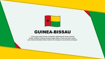 Guiné-Bissau bandeira abstrato fundo Projeto modelo. Guiné-Bissau independência dia bandeira desenho animado vetor ilustração. Guiné-Bissau independência dia